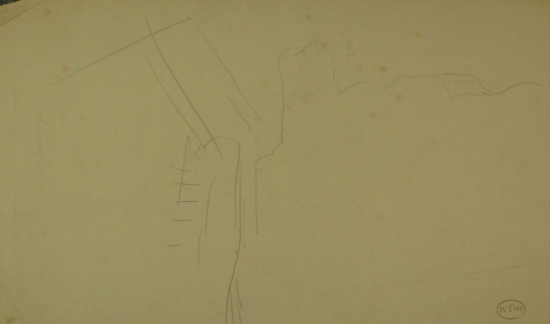 Damaged buildings, outlines. DRA/372